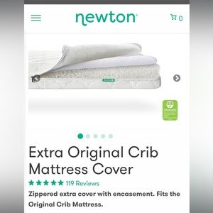 Newton Originally Crib Mattress Cover - White